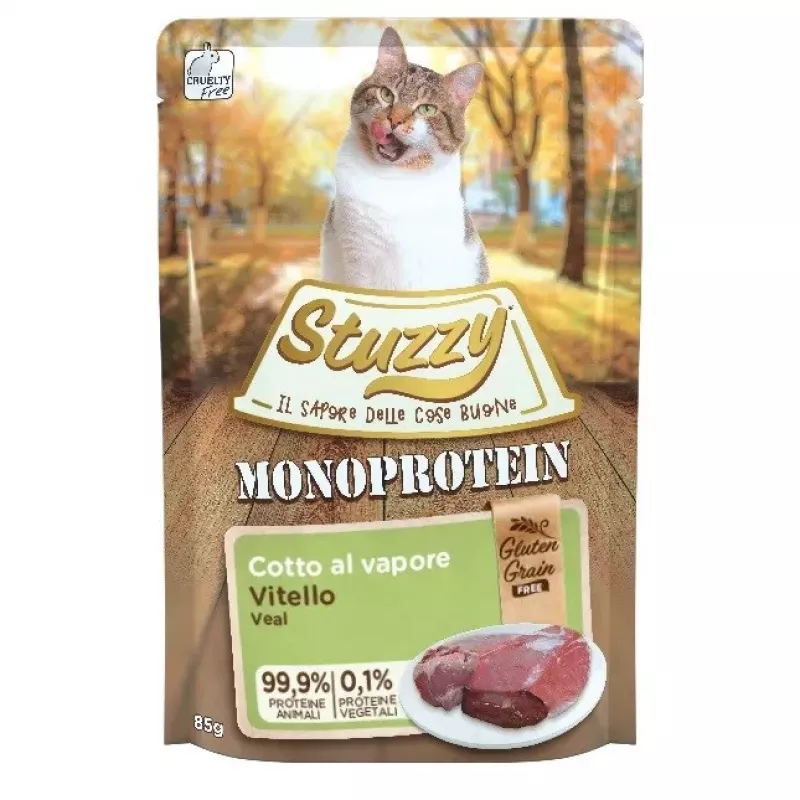 STUZZY Monoprotein Veršiena - šlapias kačių ėdalas - 85 g