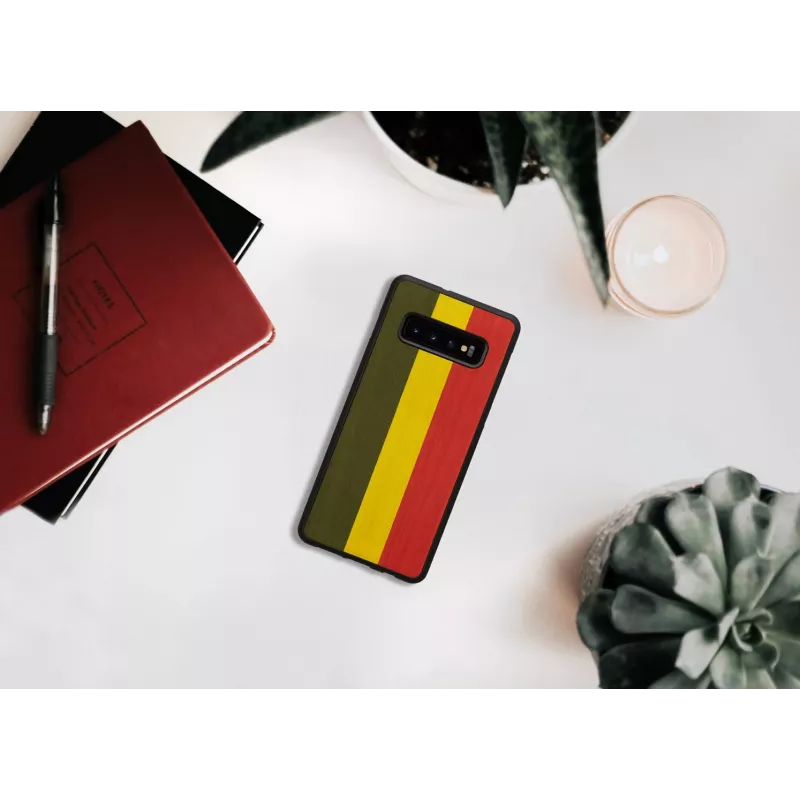 Man and Wood dėklas išmaniajam Samsung Galaxy S10 Plus – reggae Juoda apsauginis gaubtelis