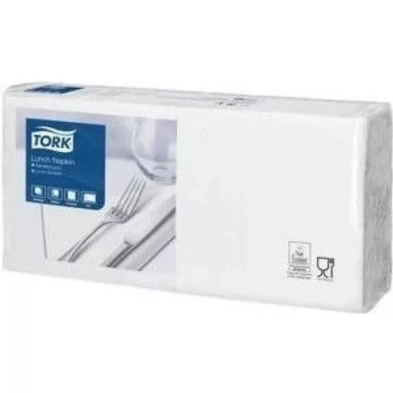 Popierinės servetėlės Tork 477149 Baltos 200 vnt. 320x320 mm