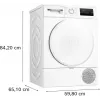 Bosch WTH83277PL Laisvai pastatoma skalbinių džiovyklė 8 kg
