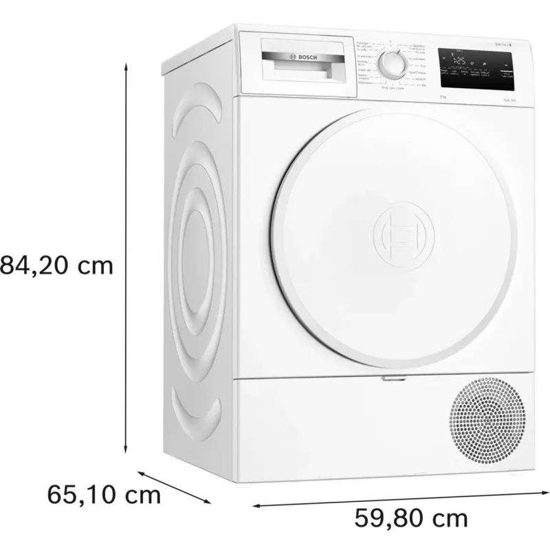 Bosch WTH83277PL Laisvai pastatoma skalbinių džiovyklė 8 kg