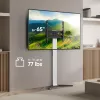 TV laikiklis/stovas ONKRON TS1140-W 66–165,1 cm (26–65 colių) ekranams, 35 kg, VESA 100x100–400x400, aukštis 880–1100 mm, baltas