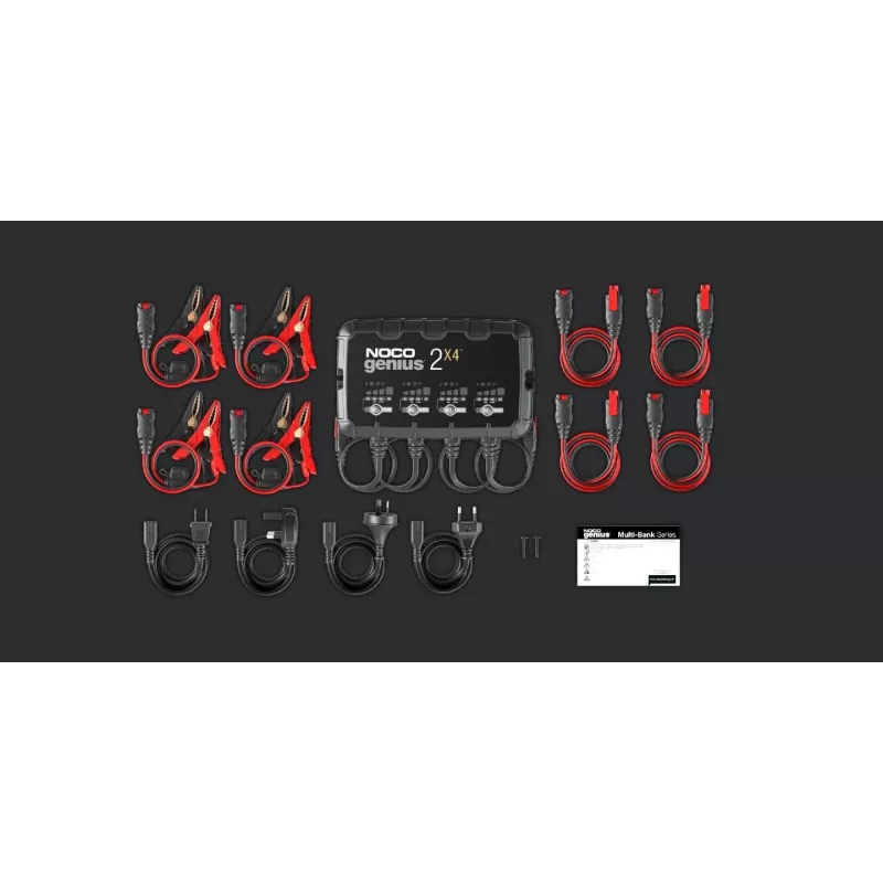 GENIUS2X4 8A 4-ių vietų akumuliatoriaus įkroviklis
