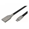 NATEC kabelis USB-C/A 2.0 1m prati 1m juodas metalas