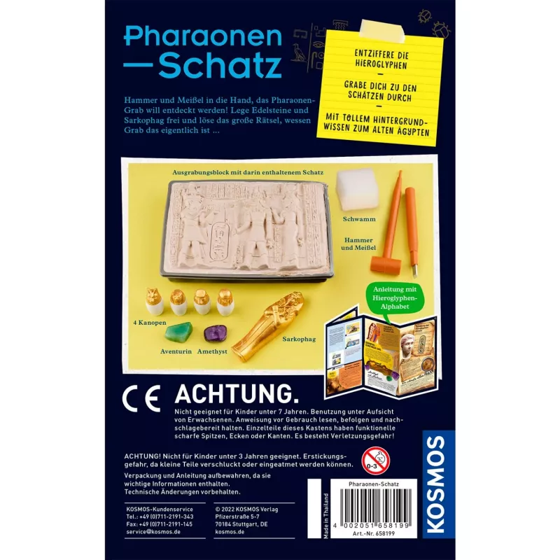 Pharaonen-Schatz, eksperimentų rinkinys
