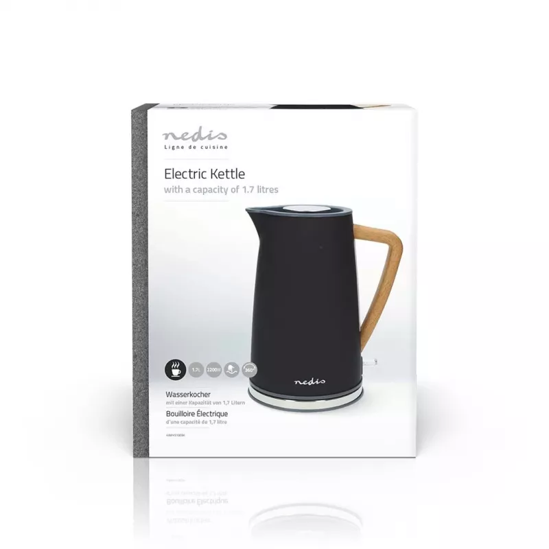 Elektrinis virdulys Nedis KAWK510EBK 1,7 L 2200 W Juodas