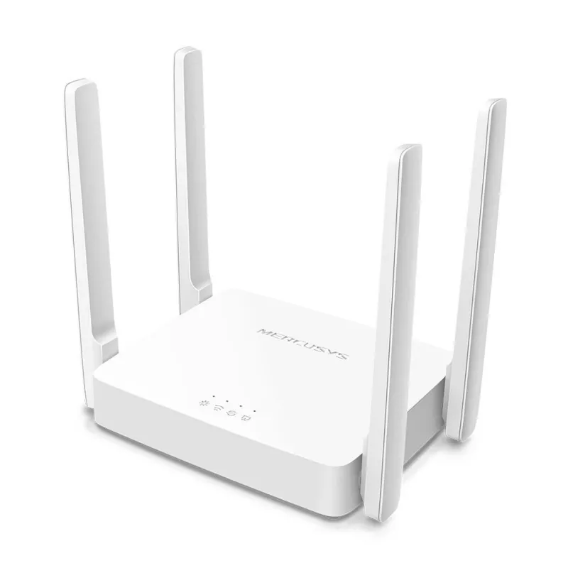 Stalinis maršrutizatorius MERCUSYS AC10 dviejų dažnių 2,4/5 GHz Wi‑Fi 5, 4 išorinės antenos, 1x Fast Ethernet (WAN/LAN)