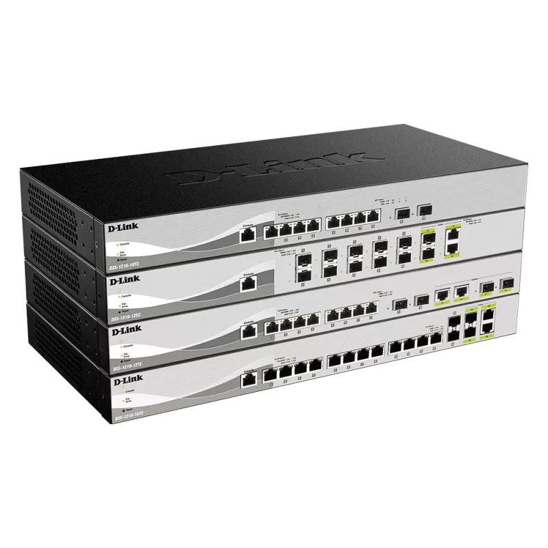 D-Link 24 prievadų 10G SFP+, 4 prievadų 10GBASE-T išmanusis valdomas jungiklis