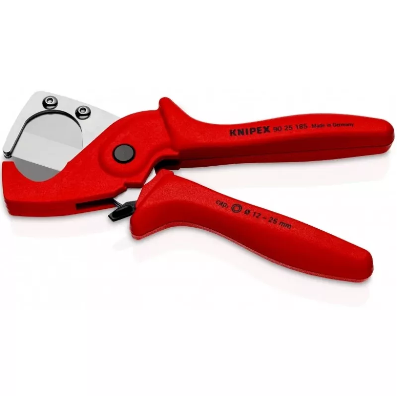 Knipex 90 25 185 - vamzdžių pjaustytuvas - plienas - plastikas - raudona - 1,2 cm - 18,5 cm (90 25 185)