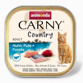 ANIMONDA Carny Country Vištiena, kalakutiena + upėtakis - drėgnas kačių ėdalas - 100 g