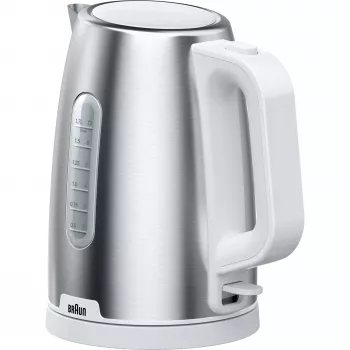 Braun WK 1500 elektrinis virdulys 1,7 L 2200 W Nerūdijantis plienas, Balta
