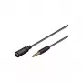 Wentronic Goobay 3,5 mm lizdo ilginamasis laidas, juodas, 2 m - 3,5 mm kištukas (4 kontaktų, stereofoninis) > 3,5 mm lizdas (4 kontaktų, stereofoninis) (62479)