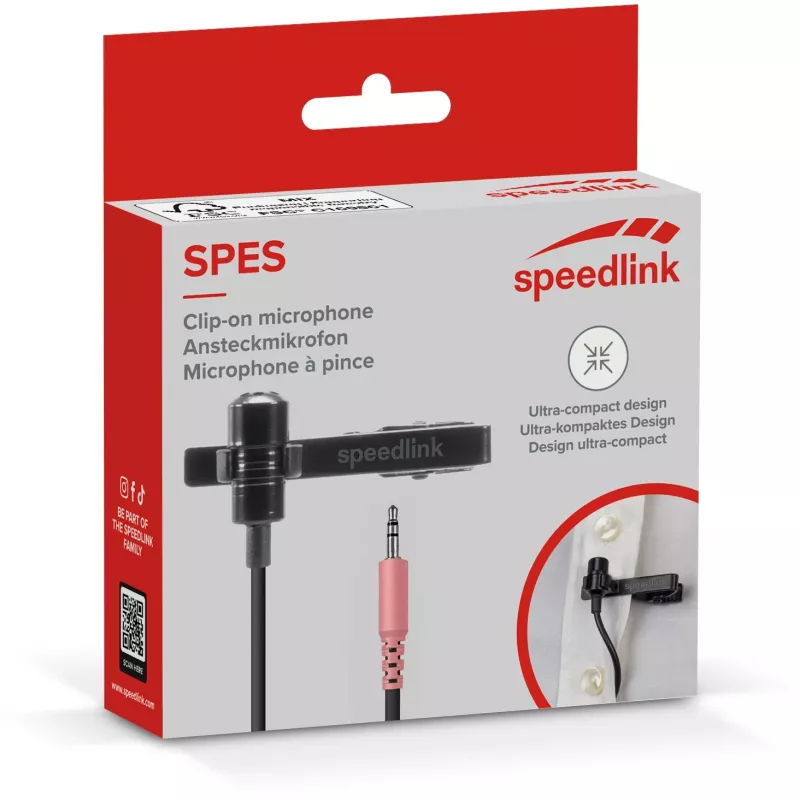 Pritvirtinamas mikrofonas SPEEDLINK SPES
