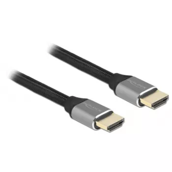 HDMI laidas DeLOCK Ultra High Speed 48 Gbps 8K 60 Hz pilkas 1 m
