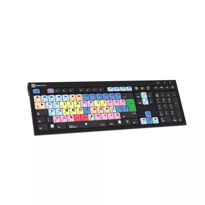 Logickeyboard Avid Media Composer+ LogicLight fr. PC/Juoda
