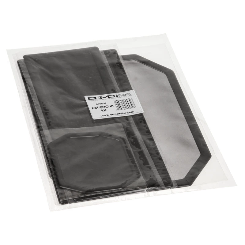Dulkių filtras DEMCiflex DF0507 Cooler Master 690 III, juodas, pakuotėje 5 vnt.