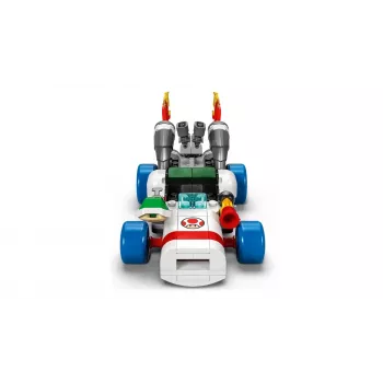 Konstrukcinis žaislas LEGO rinkinys 72035 Super Mario Mario Kart Toad's Workshop, interaktyvūs lygiai ir figūrėlės