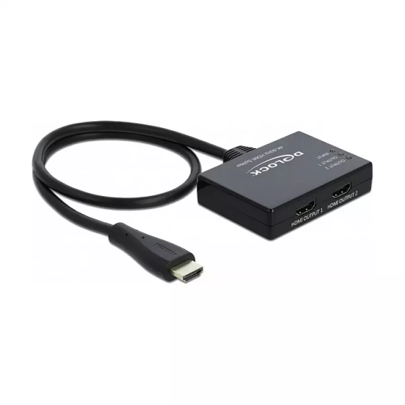 DELOCK HDMI skirstytuvas 1 x HDMI įvestis > 2 x HDMI išvestis 4K 60 Hz