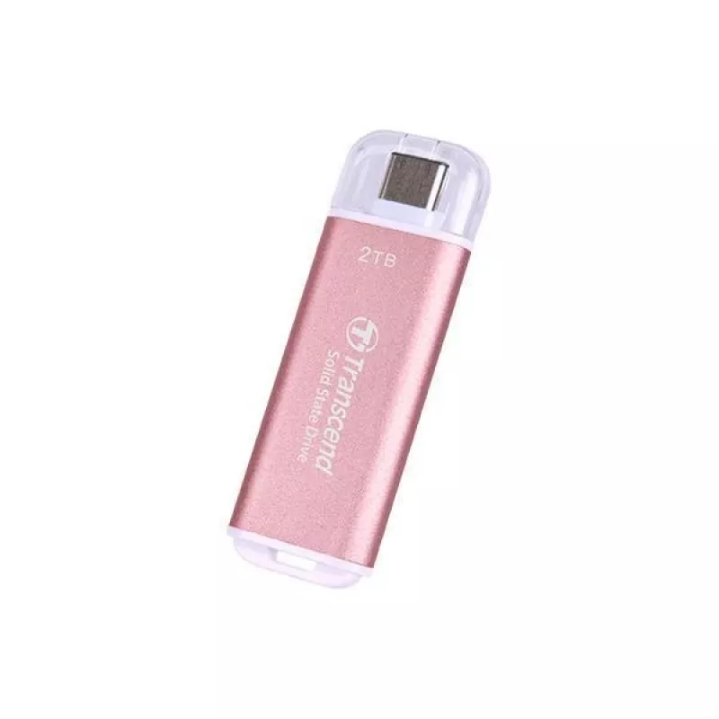 SSD disk Transcend 512 GB išorinis USB Type-C ESD300 rožinis