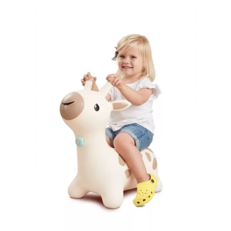 Guminis šokliukas B-kids Giraffe modelis 116315223 — minkštas, spalvingas kūdikių žaidimų šokliukas