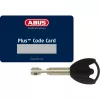 ABUS GRANIT Plus 470 - U formos spyna - juoda - 1,4 cm - raktas - sidabrinė - FG - FA - Sold Secure Silver - SBSC - Varefakta (11194)