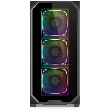 Sharkoon AK5G RGB Midi Tower Juoda PC korpusas