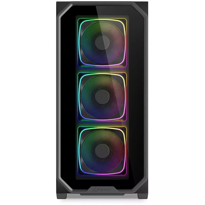 Sharkoon AK5G RGB Midi Tower Juoda PC korpusas