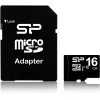 Silicon Power 16 GB MicroSDHC atminties kortelė, Class 10, UHS-I, U1, 40 MB/s, atspari vandeniui, juoda
