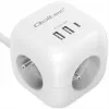 Maitinimo kubas QOLTEC 52547 – maitinimo šakotuvas su 3× AC lizdais, 2× USB-A, 1× USB-C PD 20W