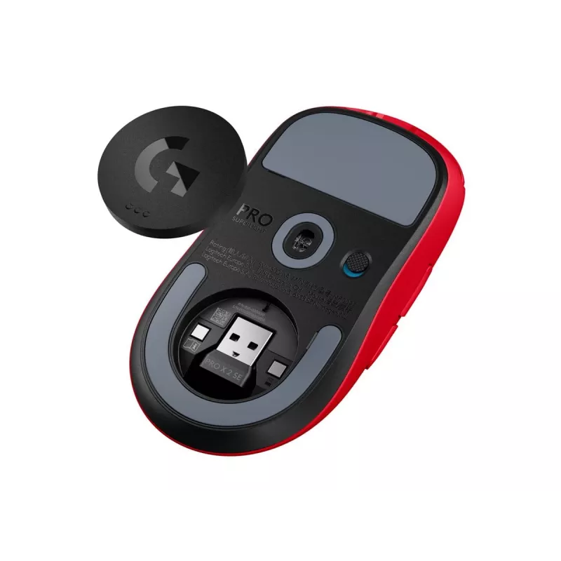 Logitech G PRO X SUPERLIGHT 2 SE pelė - Žaidimų - Belaidė - Raudona