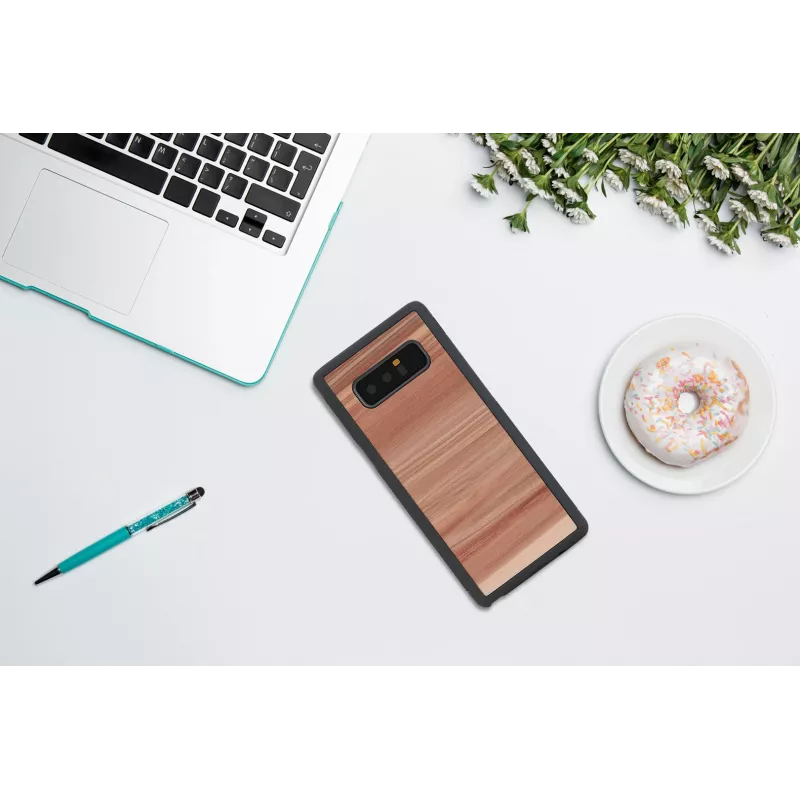 Išmaniojo telefono dėklas „man and wood“, skirtas „Galaxy Note 8“ – kapučino juodos spalvos apsauginis gaubtas