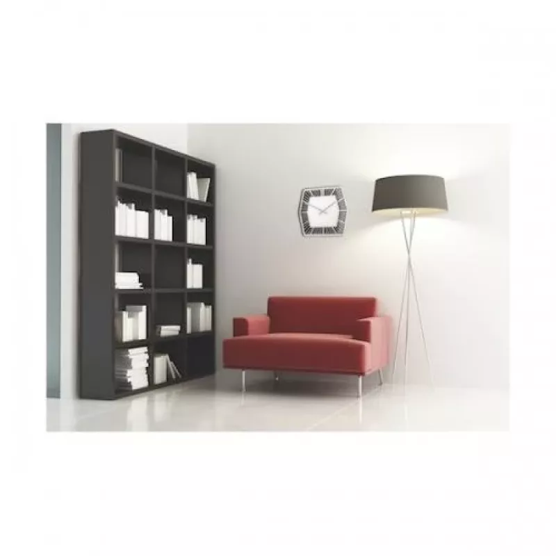 NeXtime klok 8128zw Hexagon, 43x43 cm, sieninis, baltas