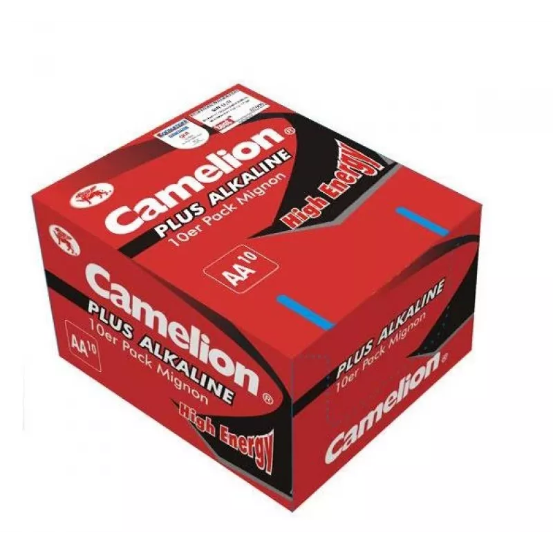 Vienkartinė baterija CAMELION LR6-SP10 AA Šarminė 1,5 V, 10 vnt., 49,8 mm x 1,41 cm, po 24 g