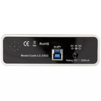Išorinės atmintinės dėklas LC-Power LC-35U3 juodas 3,5 colio