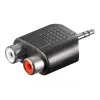 Goobay | RCA adapteris. 3,5 mm lizdas (vyriškas) į 2 stereo lizdus (moteriškus) | 11604