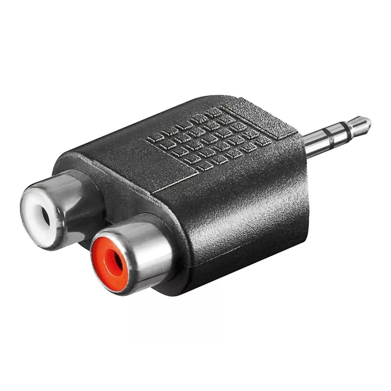 Goobay | RCA adapteris. 3,5 mm lizdas (vyriškas) į 2 stereo lizdus (moteriškus) | 11604