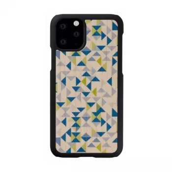 man and wood išmaniojo telefono dėklas, skirtas „iPhone 11 Pro“ — mėlynas trikampis ant juodo, apsauginis kietas korpusas