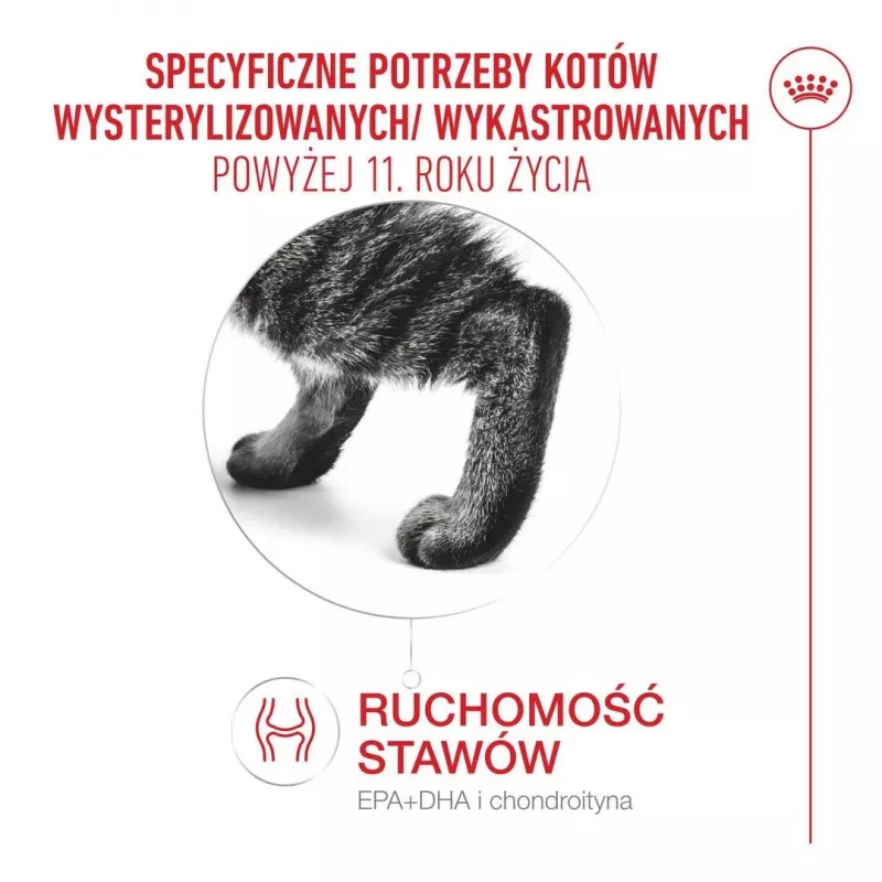 Sausas kačių maistas Royal Canin FHN Ageing Sterilised 11+ paukštiena 4 kg, 30 % baltymų, 12,5 % riebalų