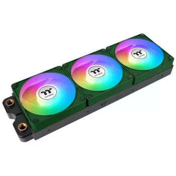 Thermaltake CT120 EX Reverse ARGB Sync 120mm korpuso ventiliatorius, 3 vnt. pakuotėje, žalias