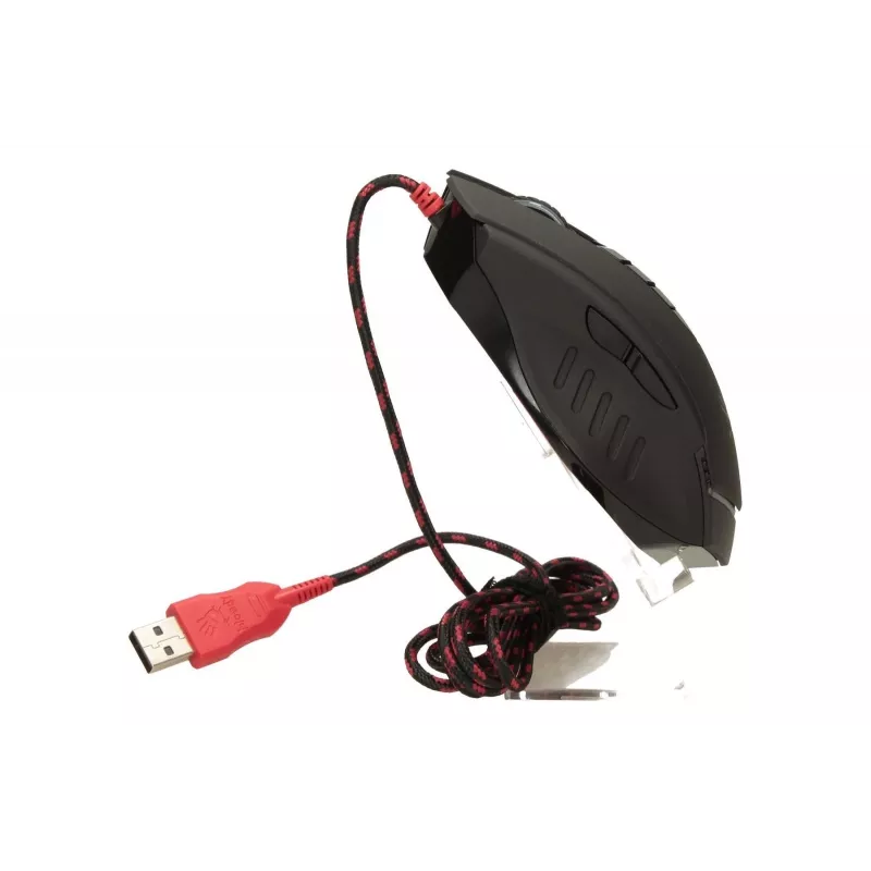 Žaidimų pelė A4Tech Bloody V8m — 3200 DPI, 8 mygtukai, V-Track optinė, USB Type-A, juoda