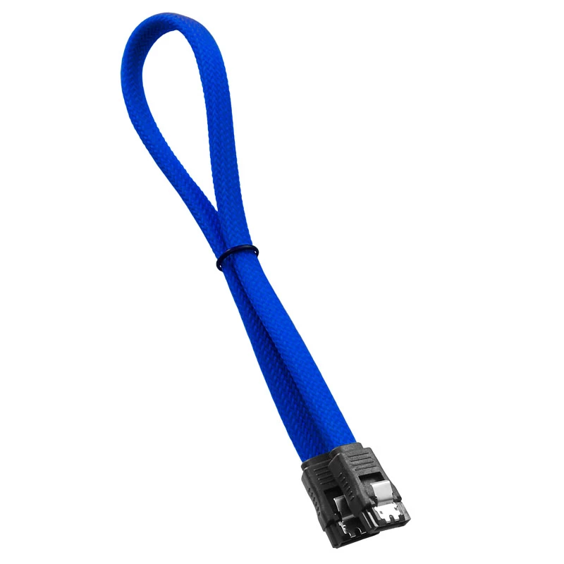 CableMod ModMesh – SATA kabelis – Serial ATA 150/300/600 – SATA (W) į SATA (W) – 60 cm – mėlyna (CM-CAB-SATA-N60KB-R)