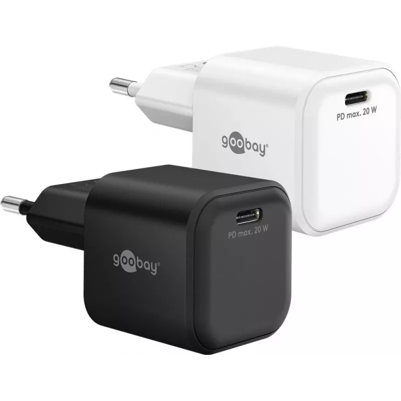 Goobay USB-C™ PD GaN Greitasis Įkroviklis Nano (20 W) Baltas (76691)