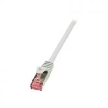 Tinklo kabelis LogiLink 1m RJ-45 Cat6 S/FTP Baltas