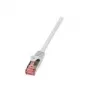 Tinklo kabelis LogiLink 1m RJ-45 Cat6 S/FTP Baltas