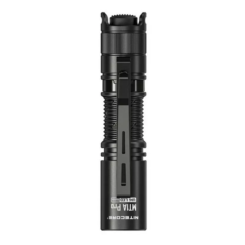 Rankinis žibintuvėlis Nitecore MT1A Pro — LED 50 lm, USB įkraunamas, 1100 mAh, aliuminis, atsparus vandeniui, atsparus smūgiams, juodas