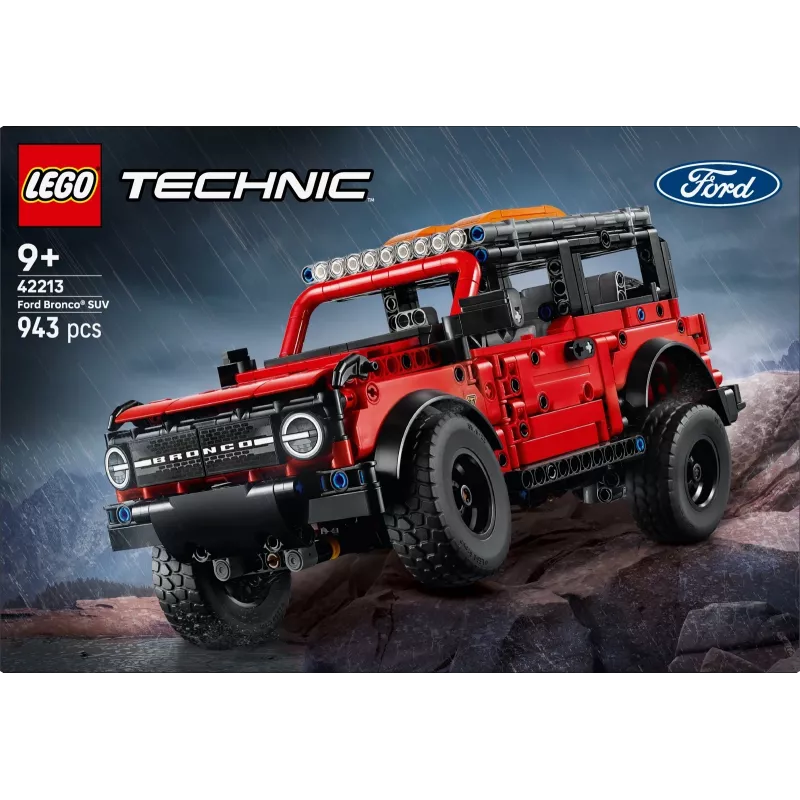 LEGO Technic konstruktorius Ford Bronco Off-Roader 4x4 modelis 42213 — 943 dalys, amžius 9+