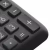 Stalinis pagrindinis skaičiuotuvas CASIO MS-8F – 8 skaitmenų, baterija/saulės energija, 26 klavišai, valiutos ir mokesčių funkcijos, pelno skaičiavimas, juodas