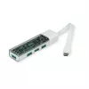 ROLINE mobilus USB 3.2 Gen 1 šakotuvas, 4 prievadų, A ir C tipo jungties kabelis