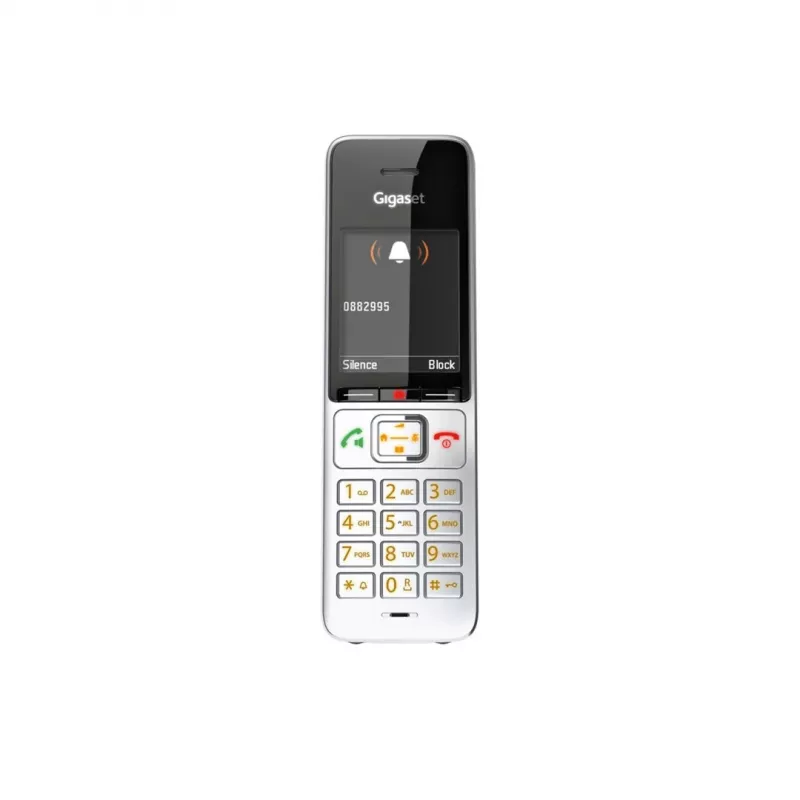 Gigaset COMFORT 500HX duo Analoginis/DECT telefonas su skambučio numerio atpažinimu, juodas, sidabrinis