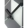 NeXtime klok 8171 Cubic, 43.5x37 cm, sieninis, juoda / balta / pilka